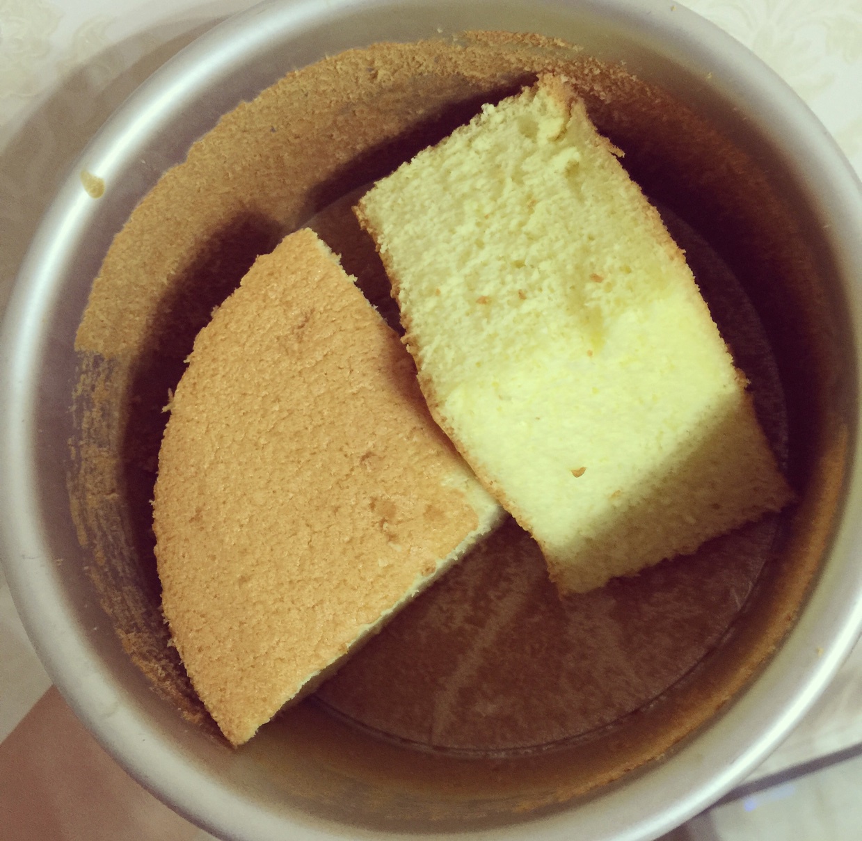 超简单完美戚风蛋糕（6寸2蛋）附打发、翻拌、脱模视频