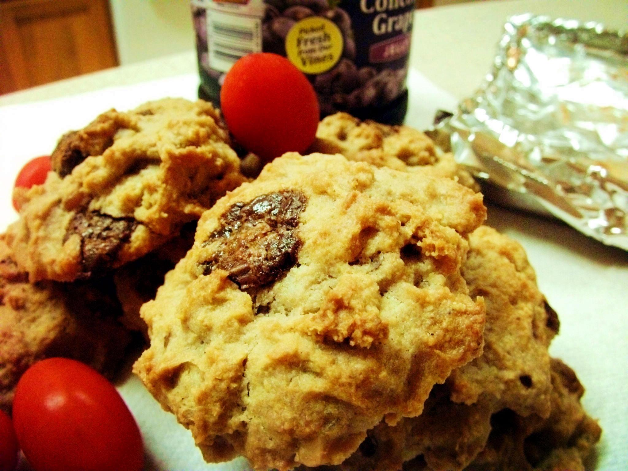 【健康減肥豆渣版】美式巧克力葡萄乾核桃cookie的做法