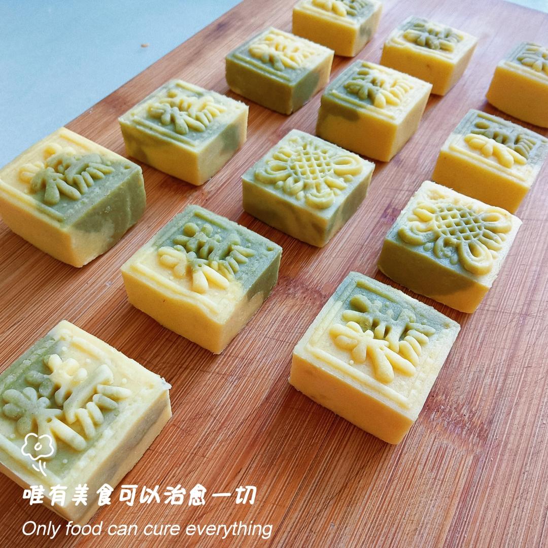 融在舌尖的奶香绿豆糕