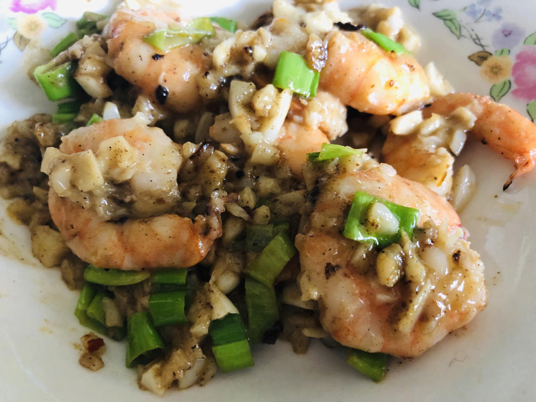 蒜香黄油虾『蒜香虾仁』炒虾仁  生酮