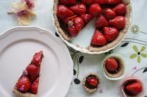 法式巧克力草莓塔-女生最爱夏季甜品的做法 步骤7