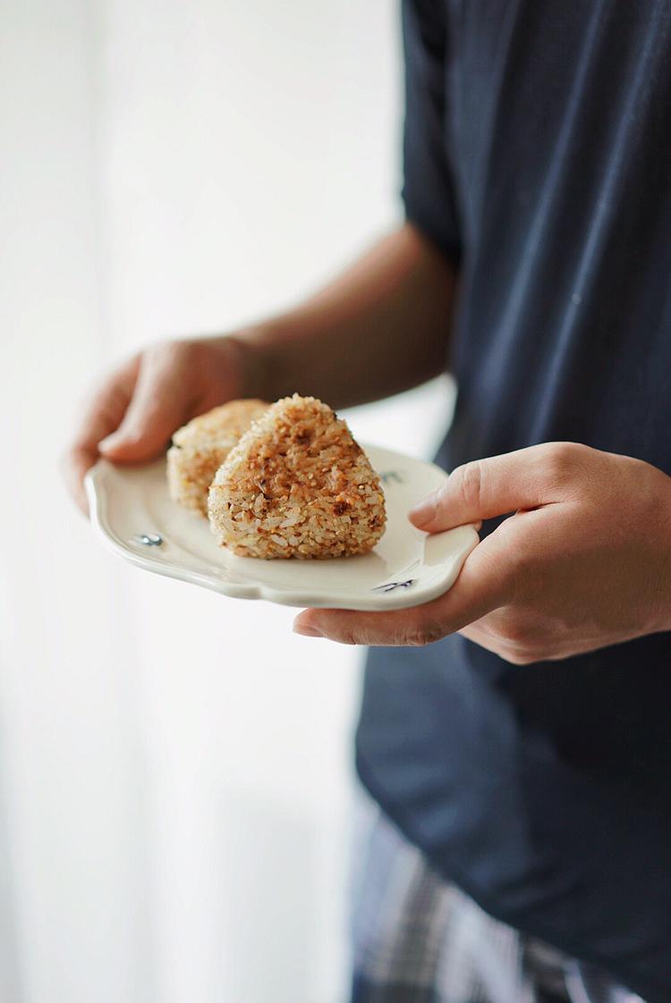 【北鼎烤箱食谱】南瓜芝士味增烤饭团
