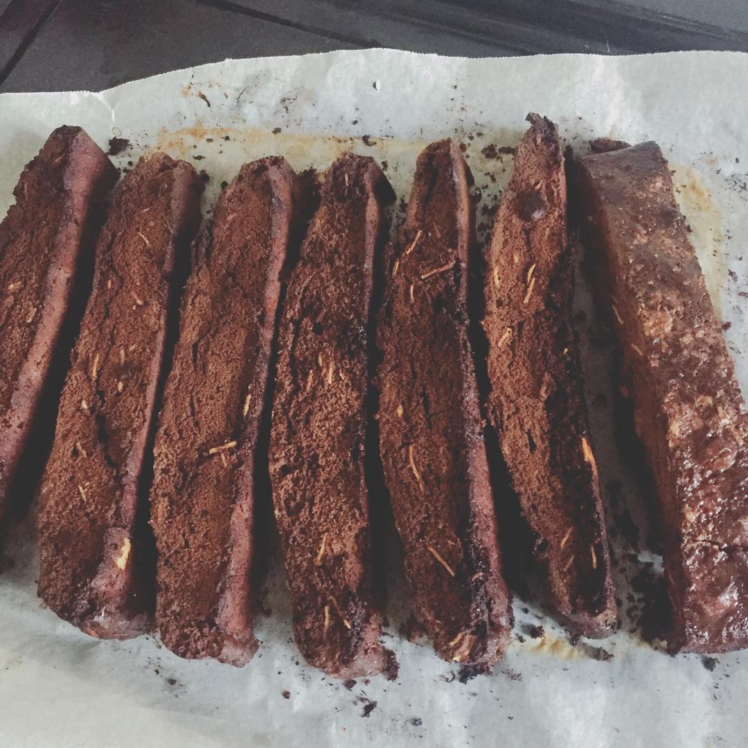 无油杏仁巧克力意式脆饼丨健康·零食（附7个意式脆饼成功要点）