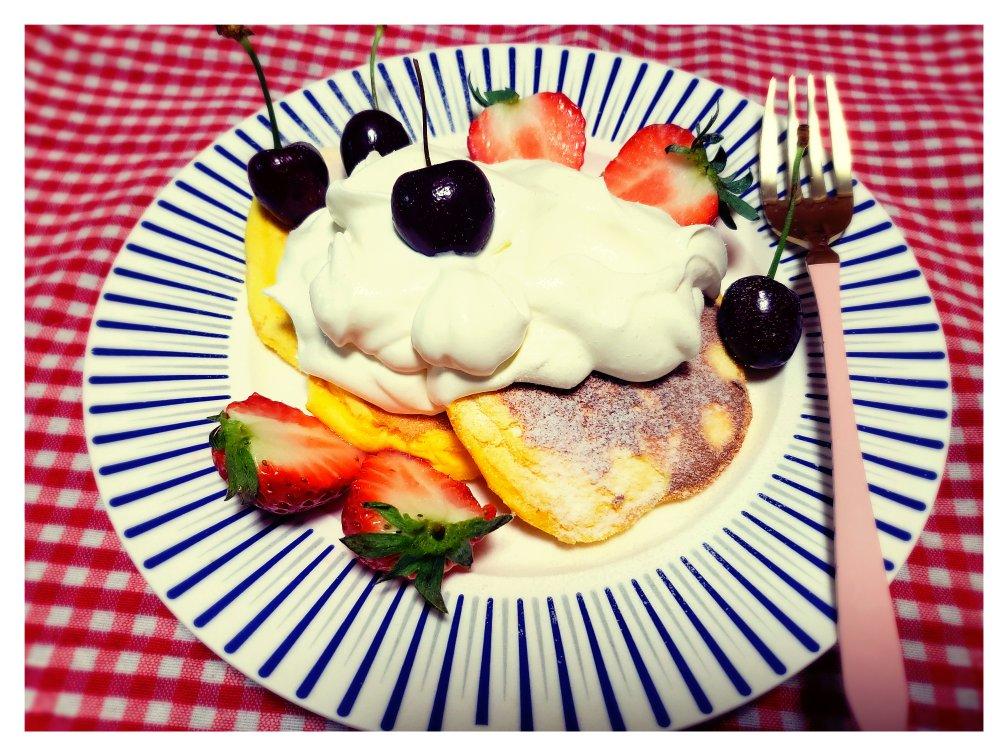 原味无油日式舒芙蕾厚松饼