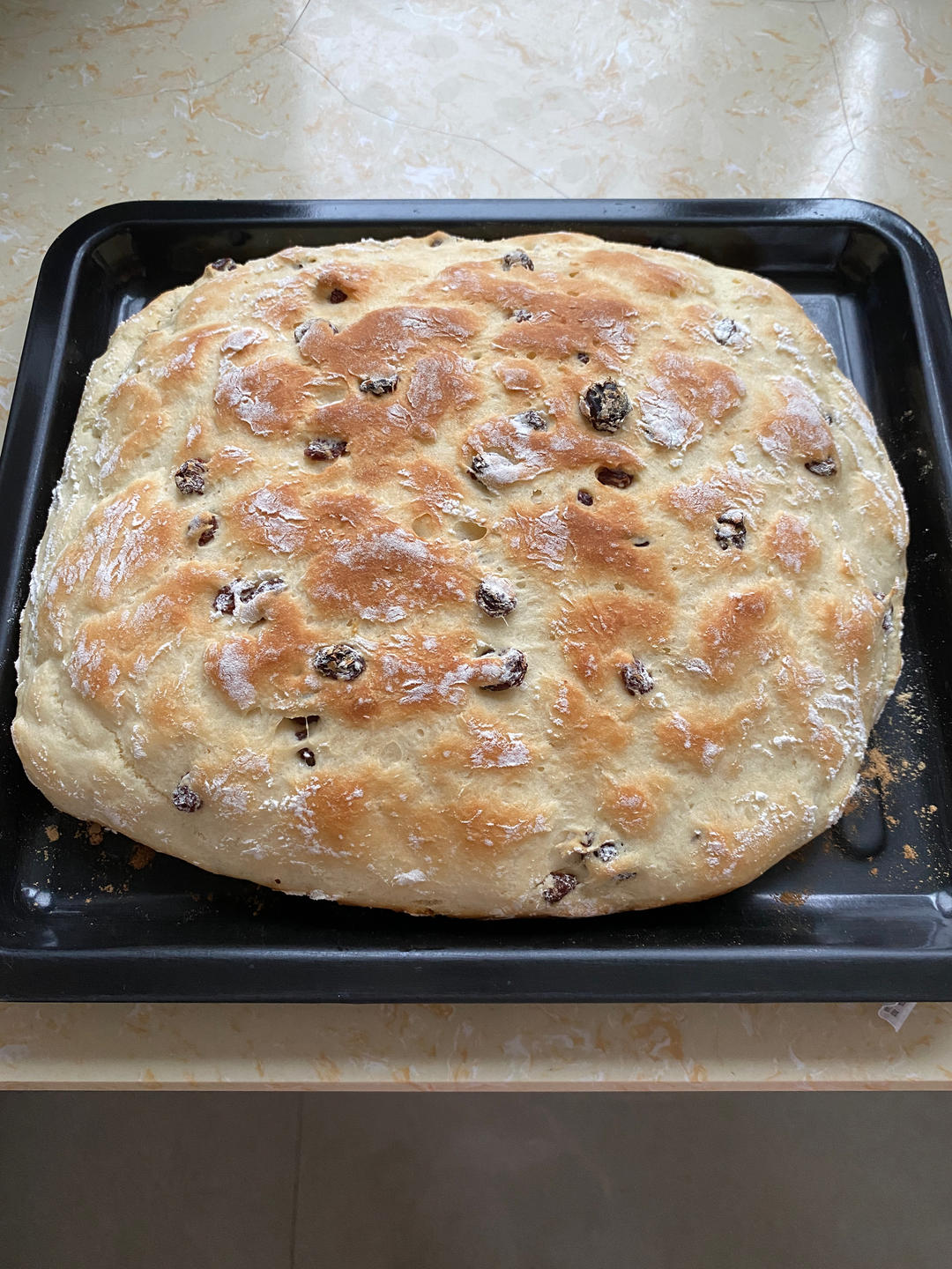 空气炸锅版免揉面包！！！一次成功！