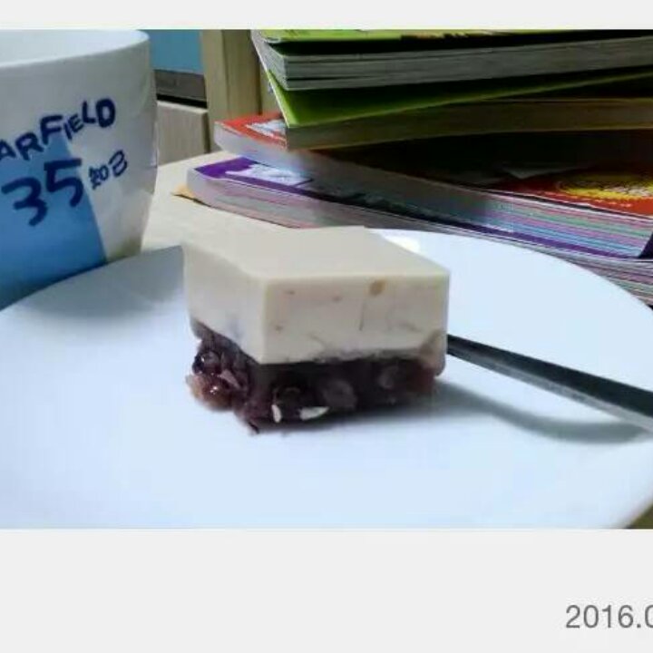 牛奶椰汁红豆糕