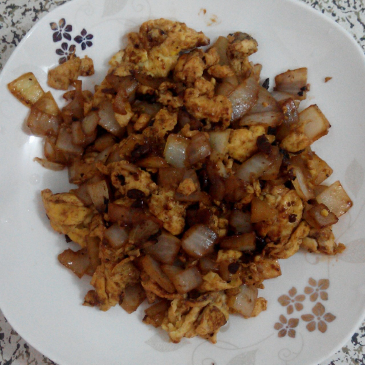 酱香洋葱炒鸡蛋