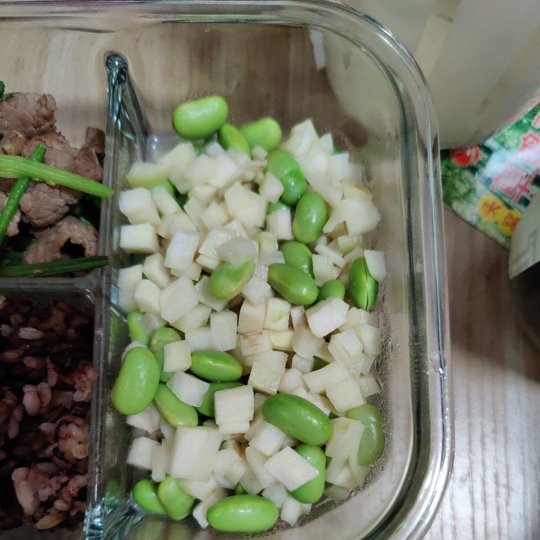 茭白炒毛豆（清淡版）