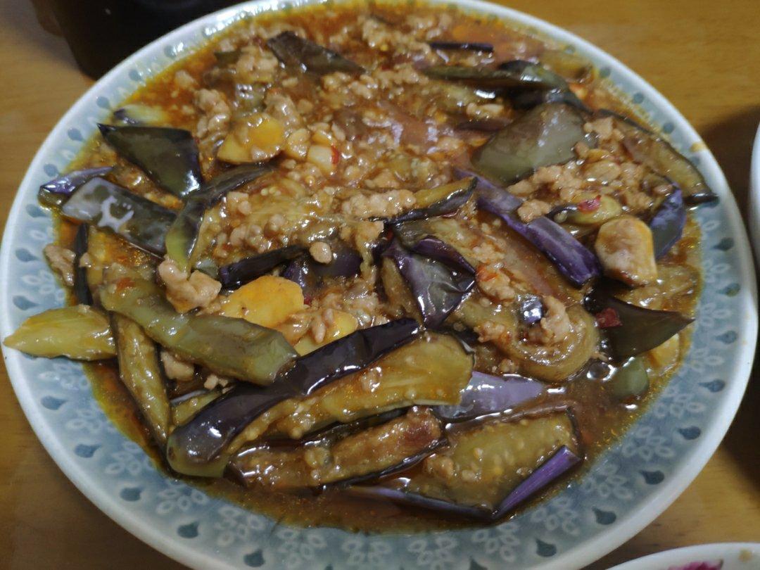 红烧肉沫茄子