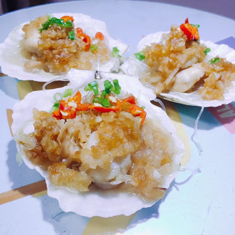 蒜蓉粉丝蒸扇贝