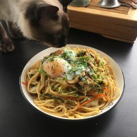 溏心蛋海苔酱油炒面【食材包操作说明】