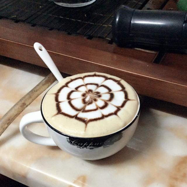咖啡雕花的做法