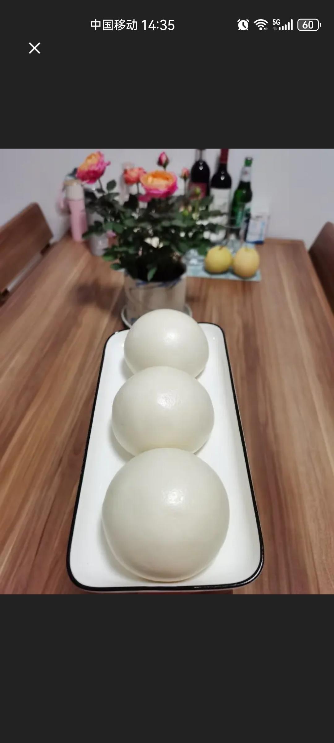 烫面馒头（一次发酵，个个水光肌）