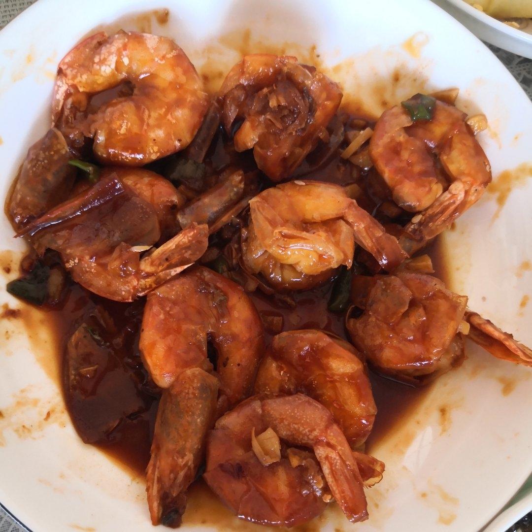 家庭版油焖大虾