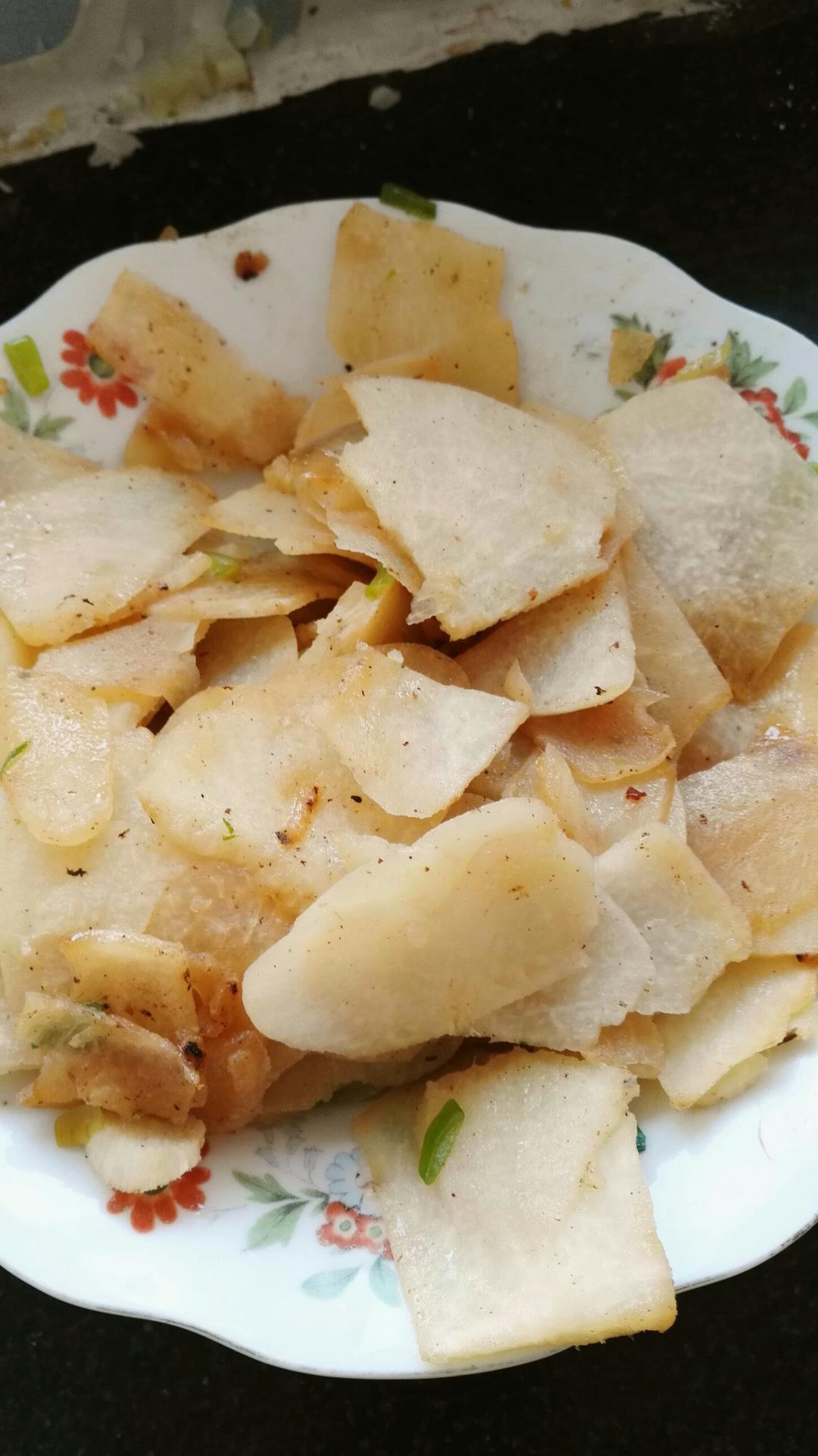 素炒凉薯的做法