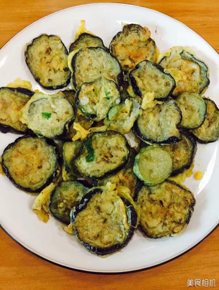 菜鸟铃妈做的茄子面糊饼