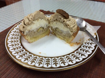 抹茶喷喷做的蒙布朗塔