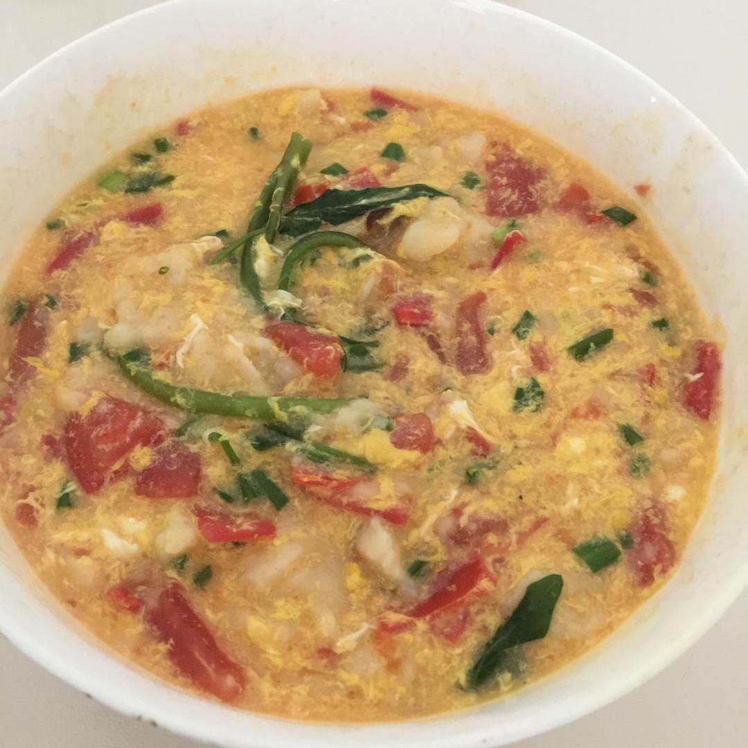 番茄鸡蛋疙瘩面