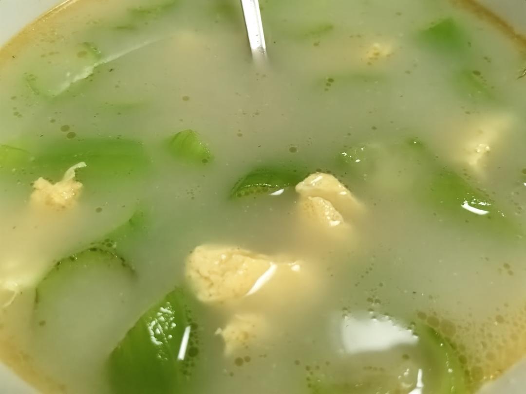 不变色丝瓜汤