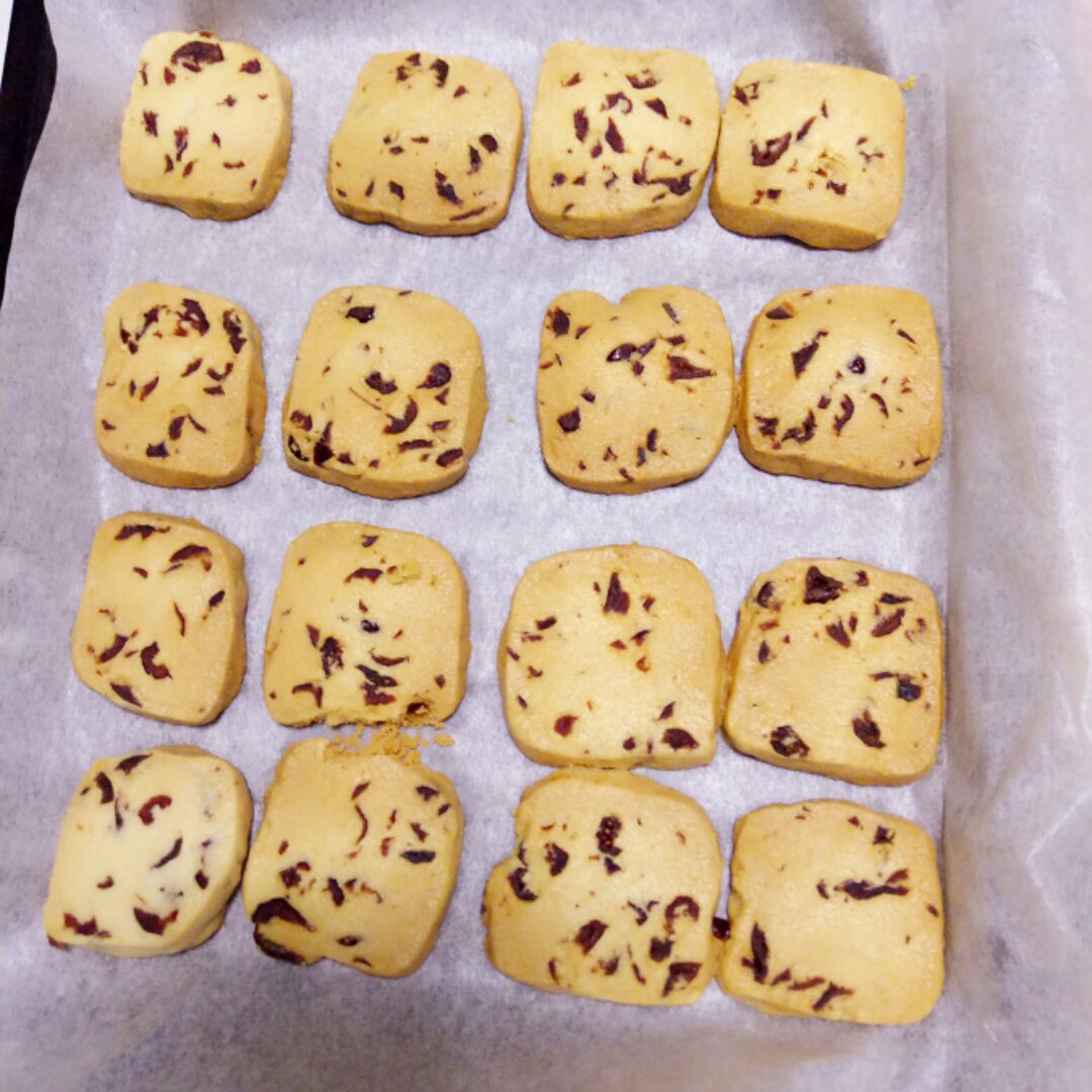 低糖少油版蔓越莓饼干