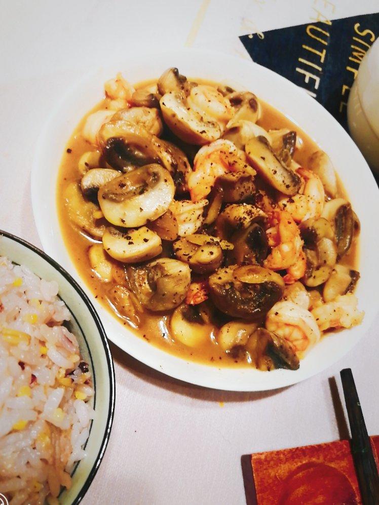 酒香口蘑虾