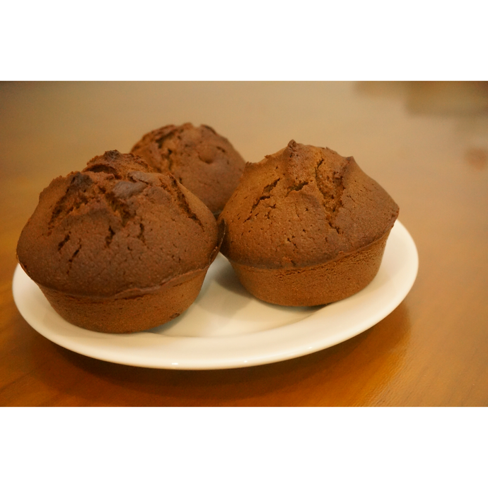 等于七hehehe做的巧克力玛芬蛋糕muffincake