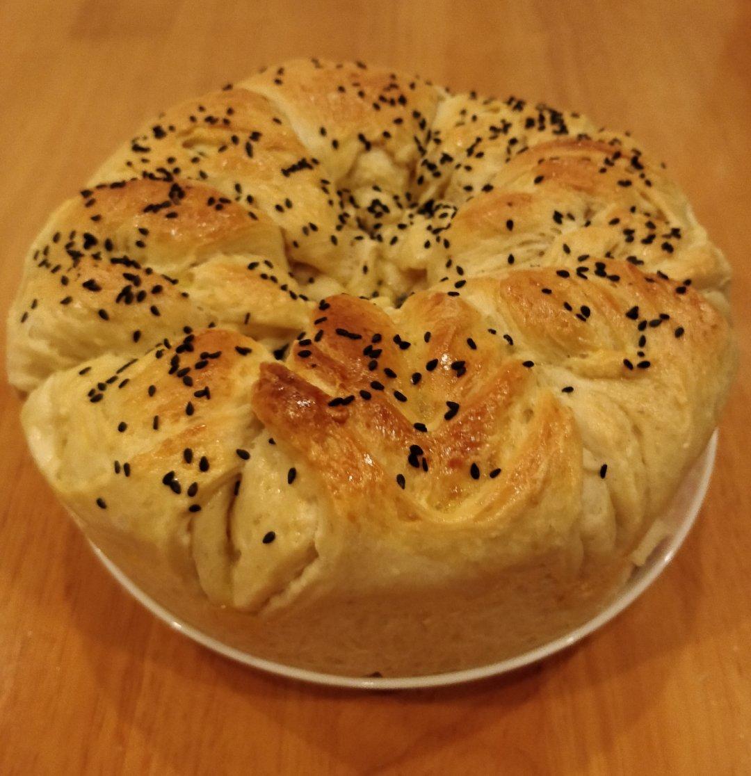 手撕千层花朵面包