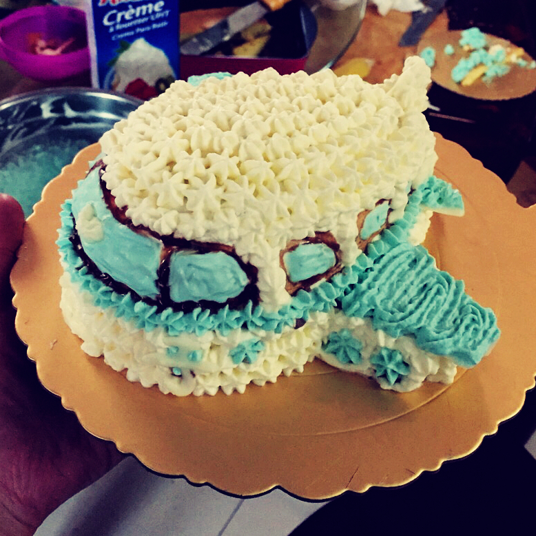 立体小客机蛋糕