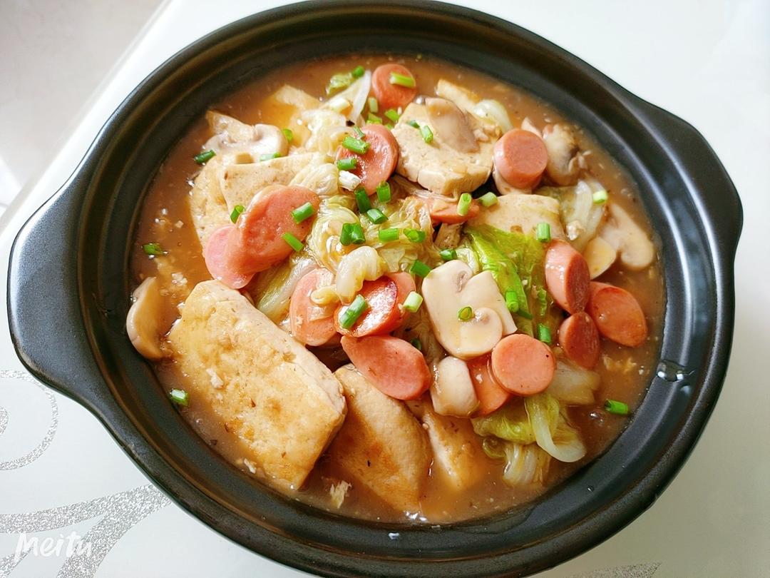 给肉都不换白菜豆腐煲