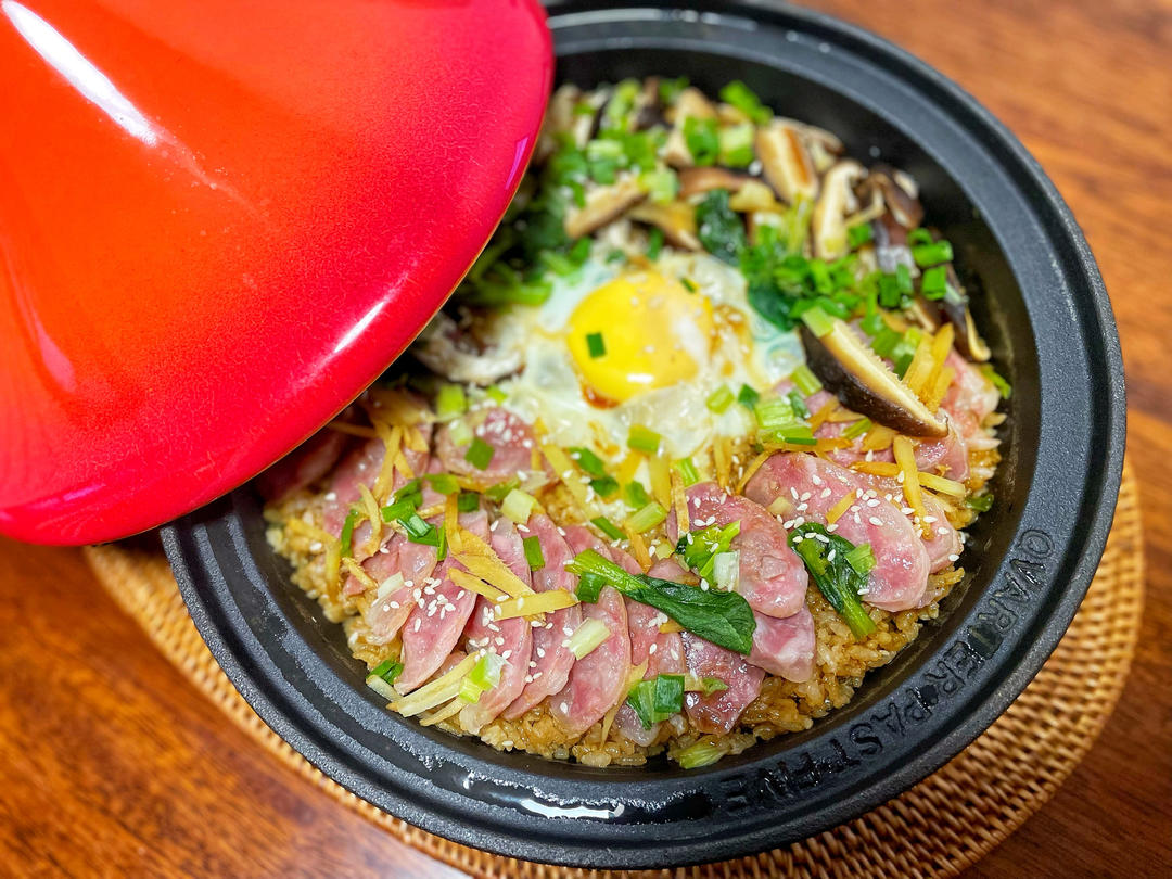焖｜香肠煲仔饭Sausage Soup Rice