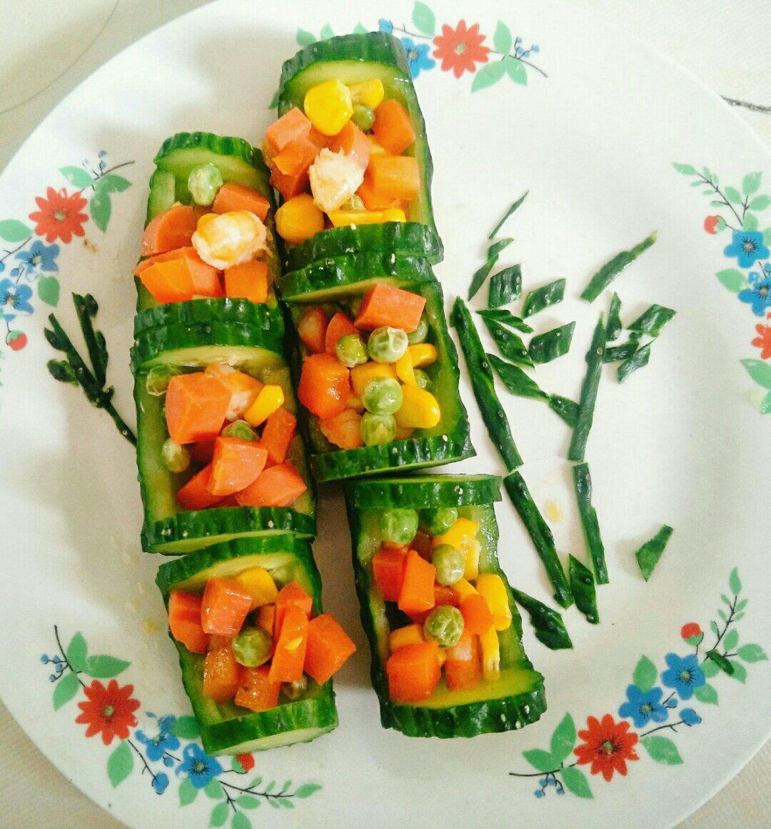 翠竹报春——虾仁炒玉米粒