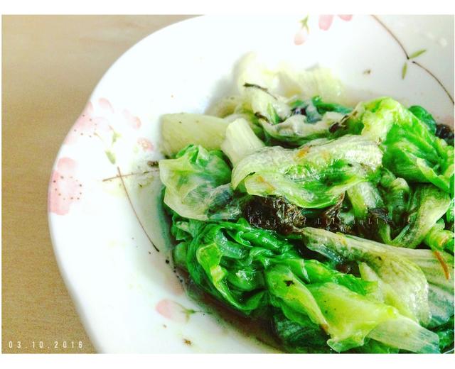 橄榄菜拌生菜的做法