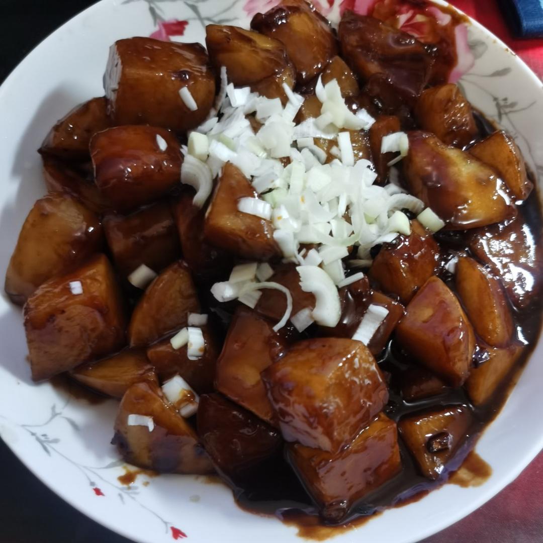 🔥巨下饭，软糯入味！比肉还好吃的红烧土豆