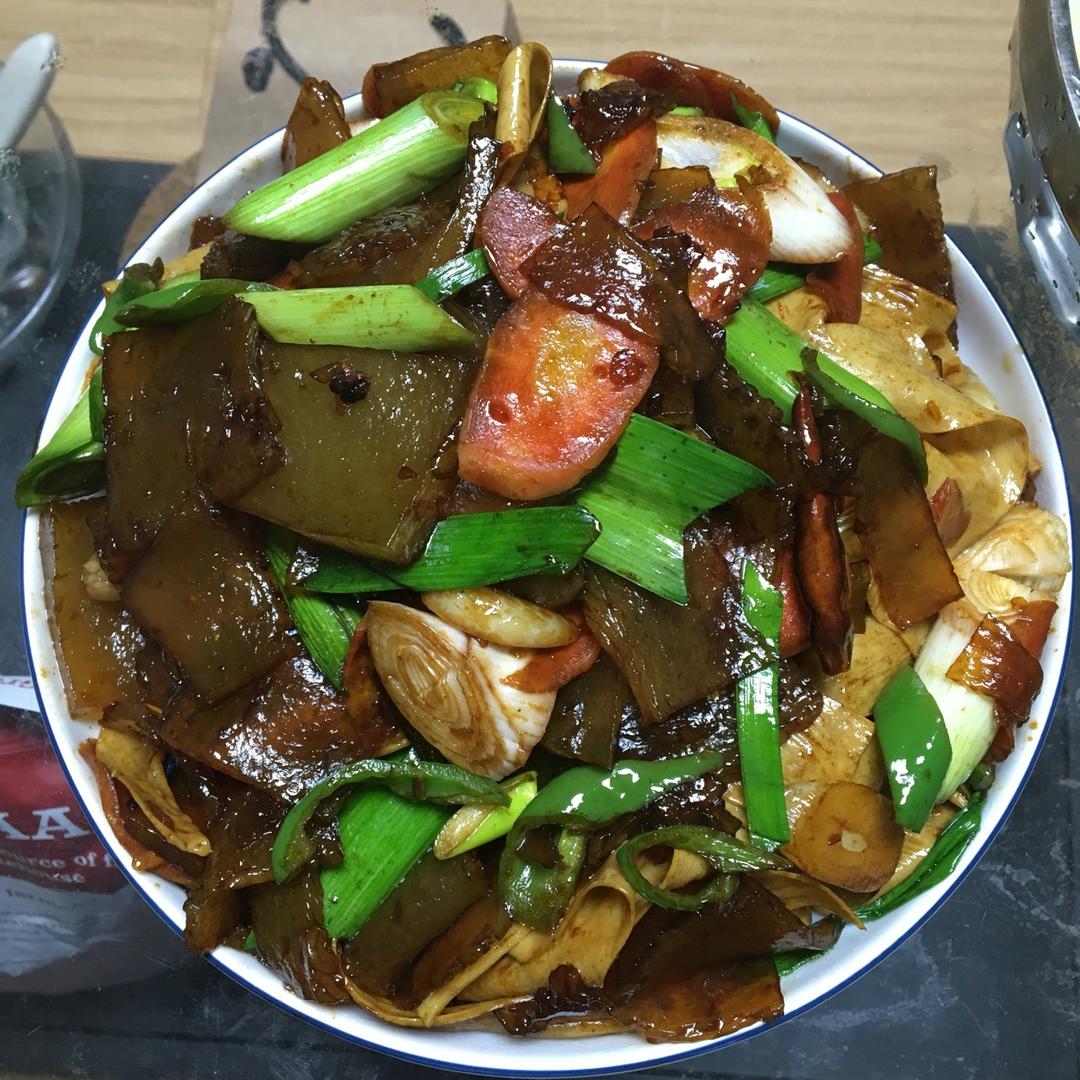 排队猴做的干煸焖子