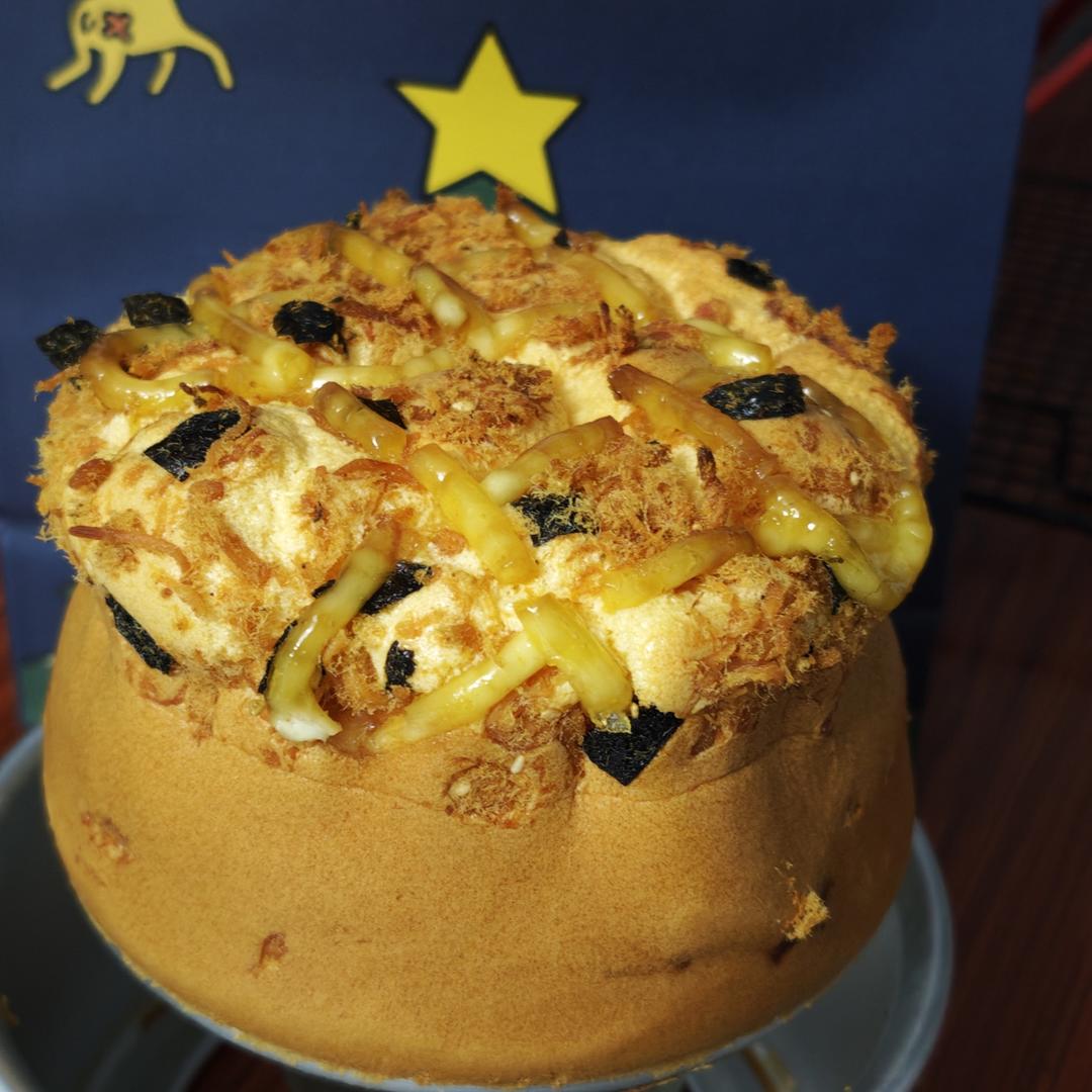 6寸肉松戚风蛋糕