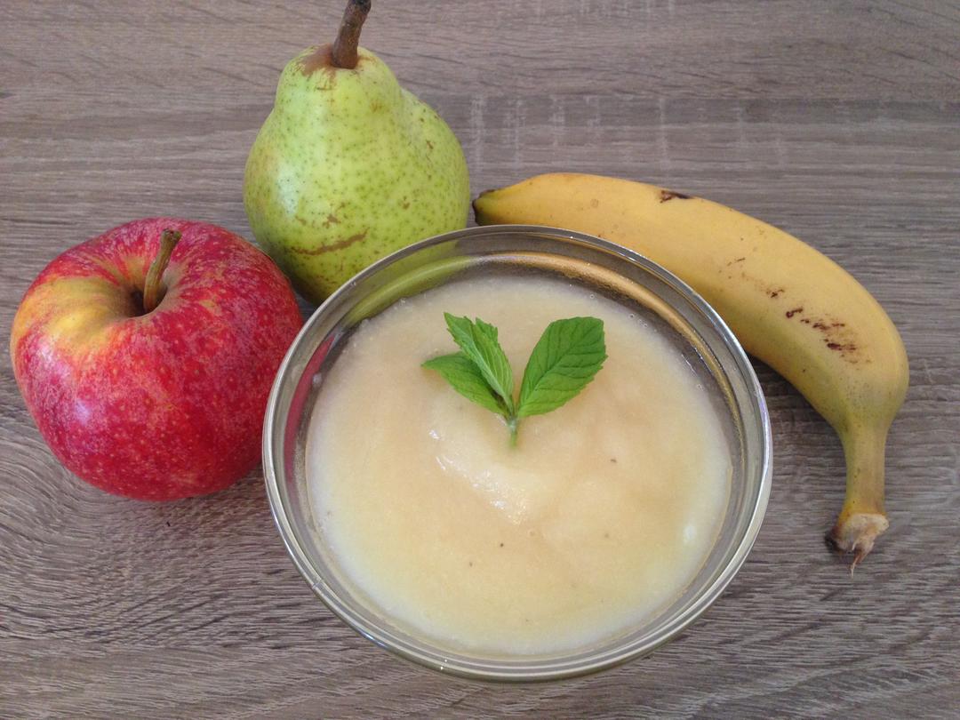 宝宝辅食-苹果梨香蕉泥的做法
