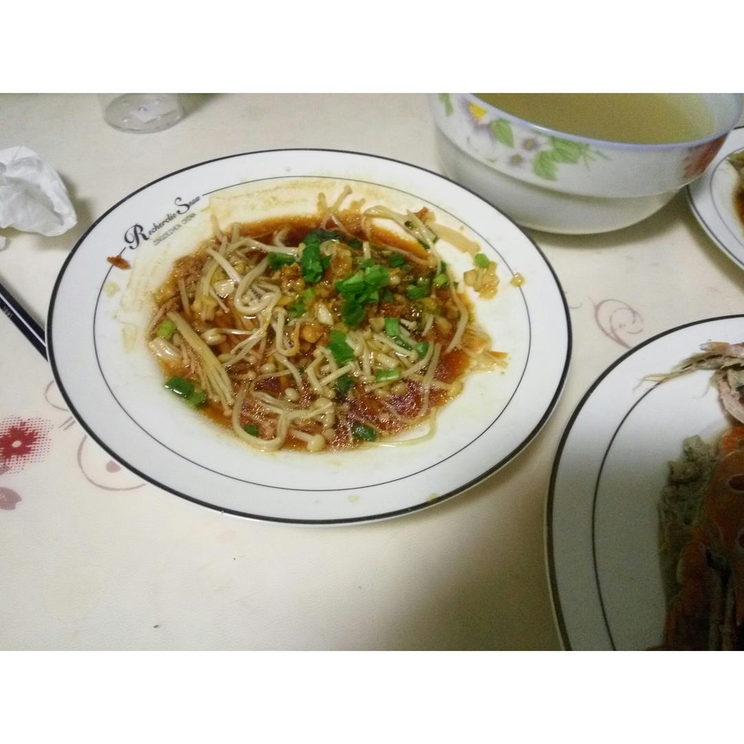 蒜蓉蒸金针菇