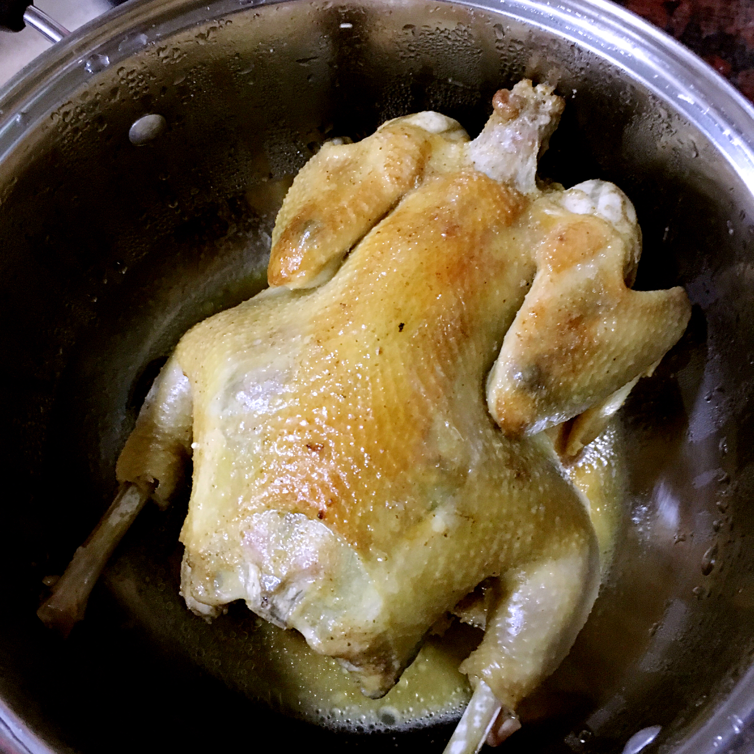 电饭煲盐焗手撕鸡