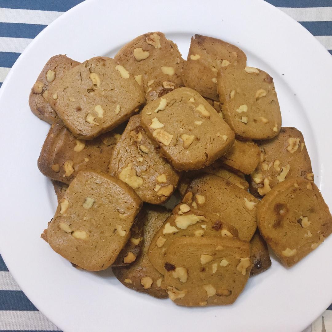 红糖核桃饼干