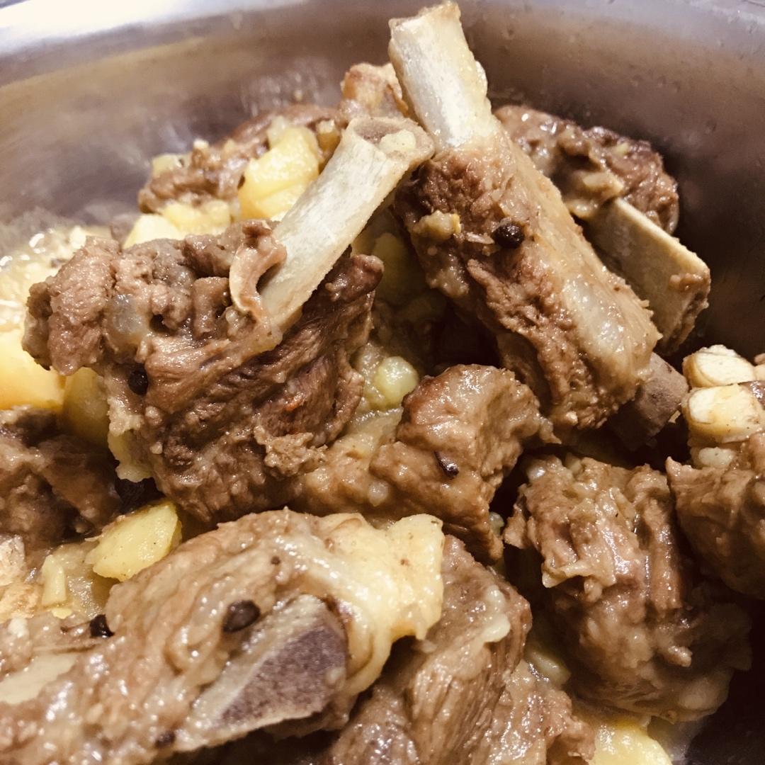 土豆炖排骨