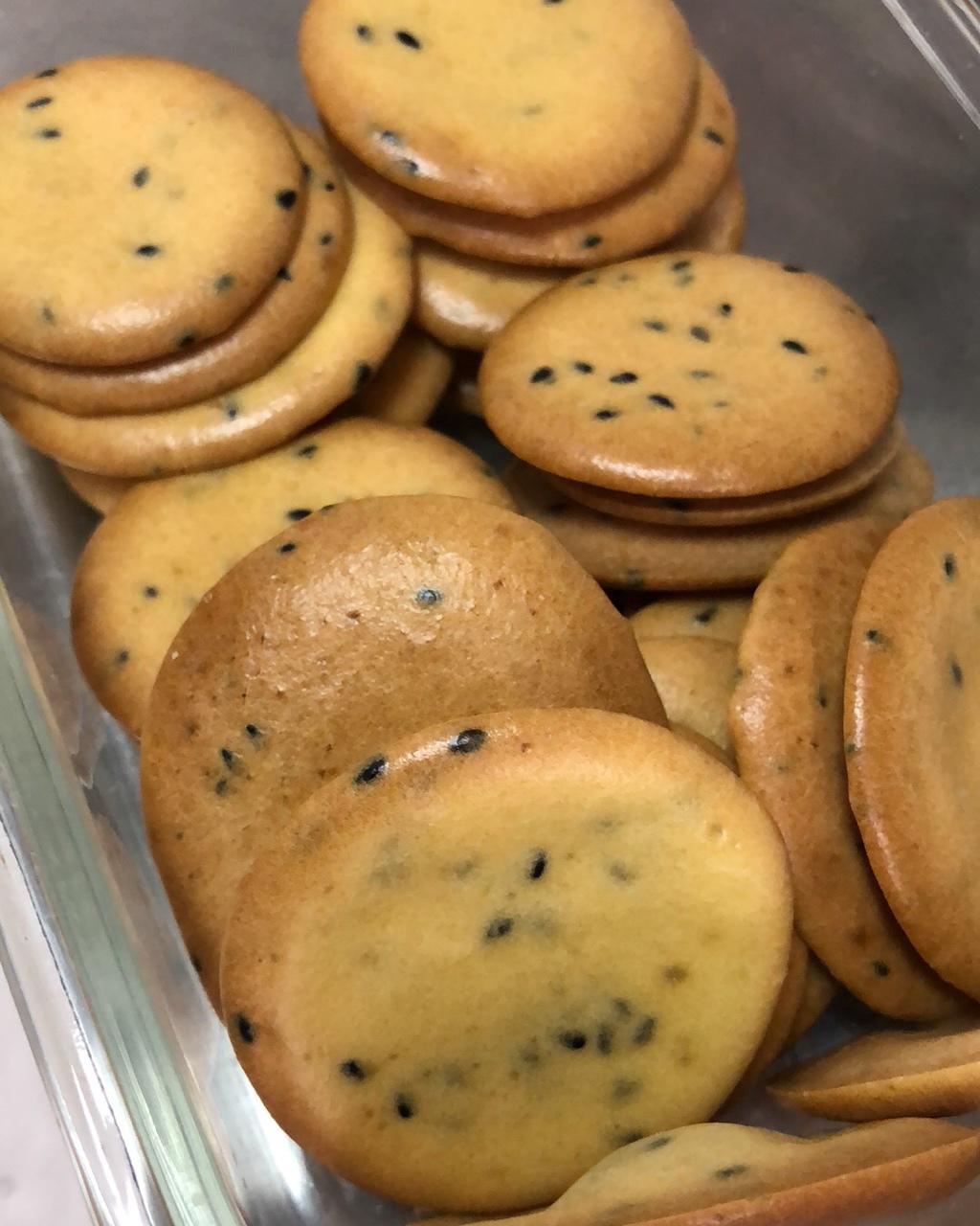 黑芝麻鸡蛋瓦片饼干 真材实料真滋味