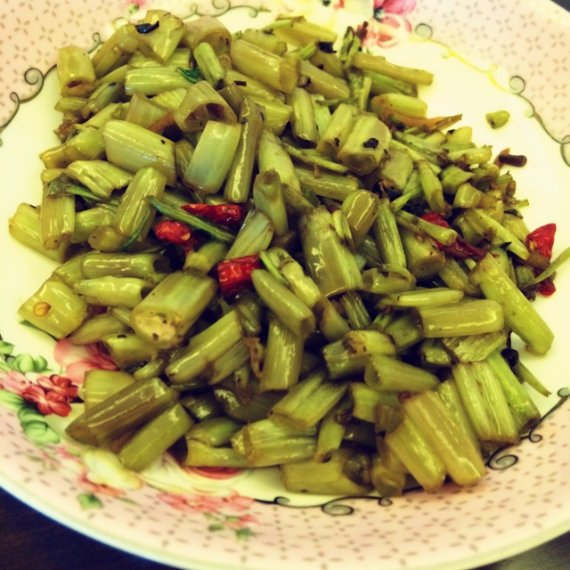 豆豉空心菜梗