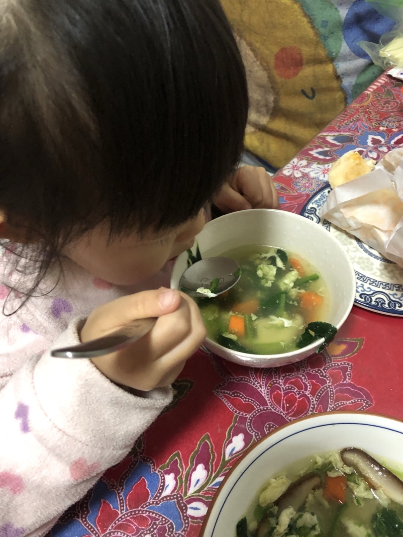 家常版芙蓉鲜蔬汤（菠菜）