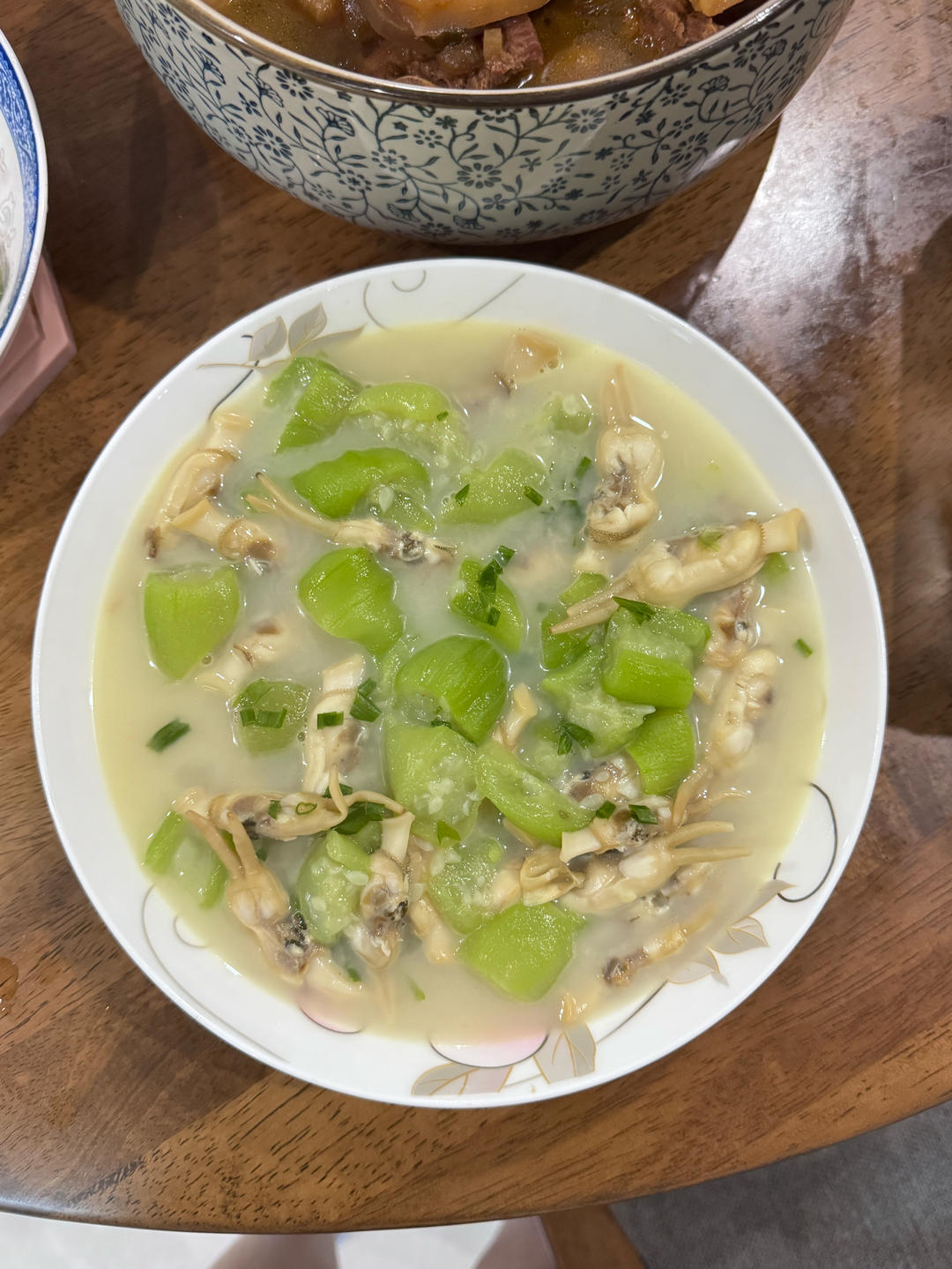 丝瓜炒蛏子