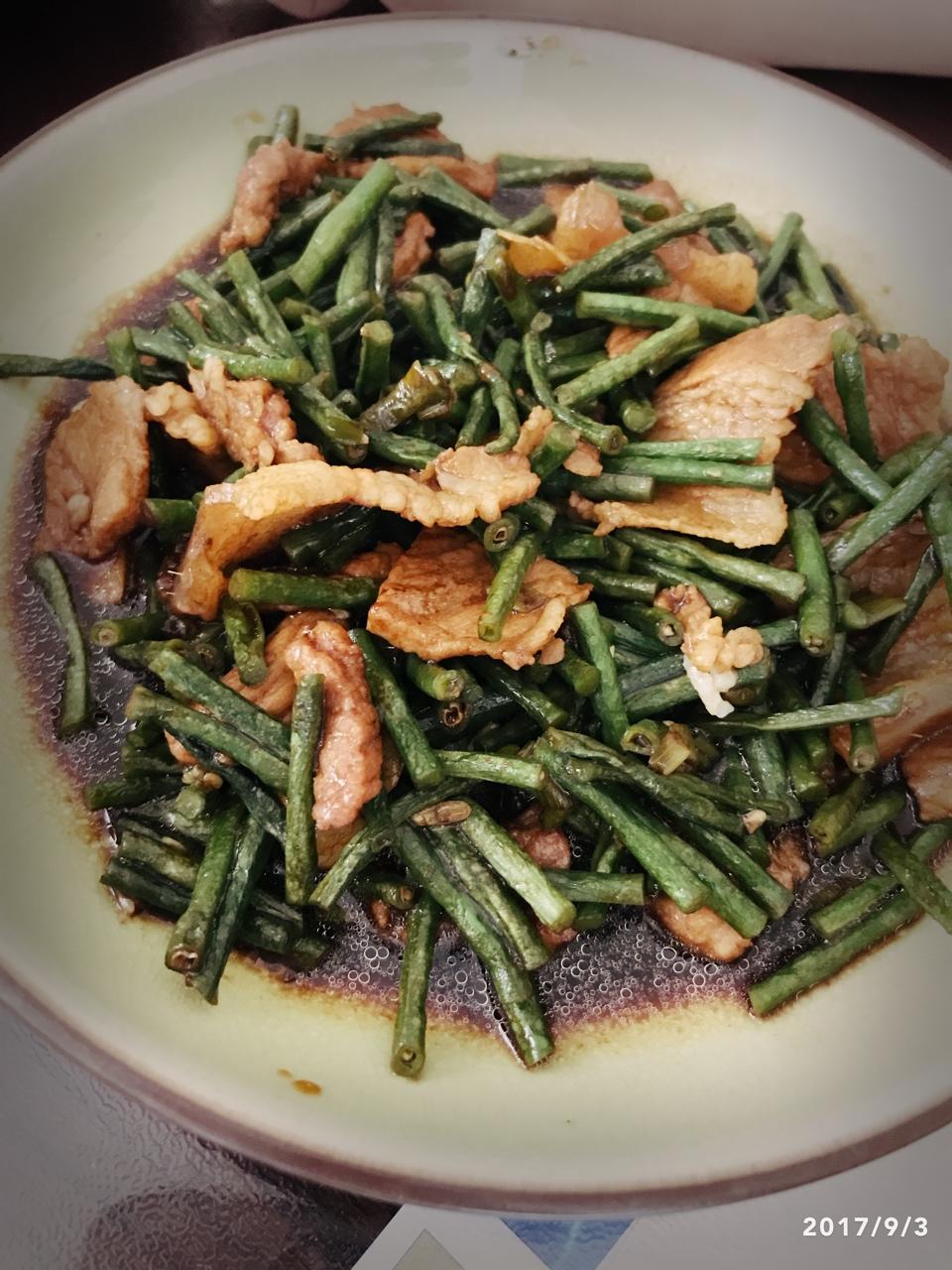 线豆儿炒肉