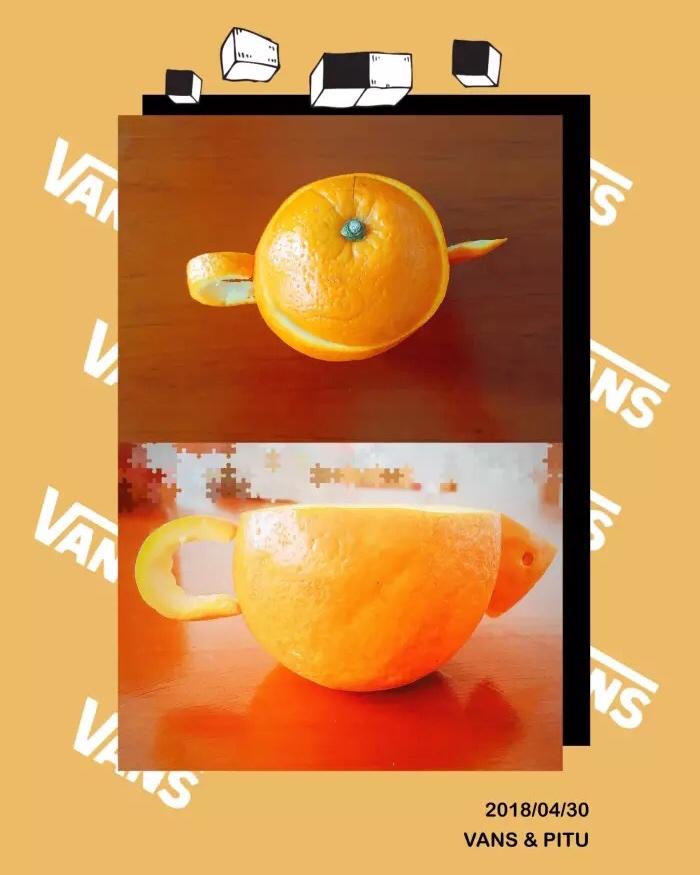 超萌的橙子茶壶