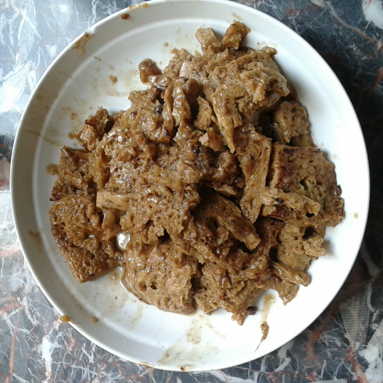 面筋做出红烧大肉味