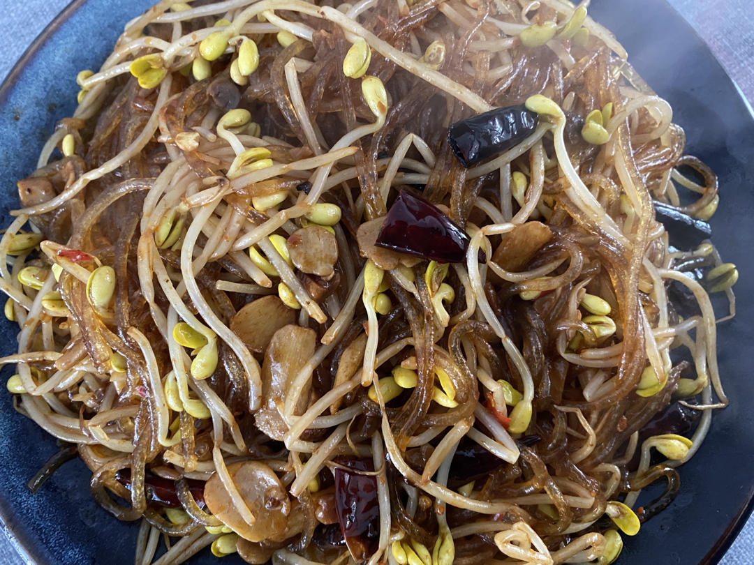 黄豆芽炒粉条