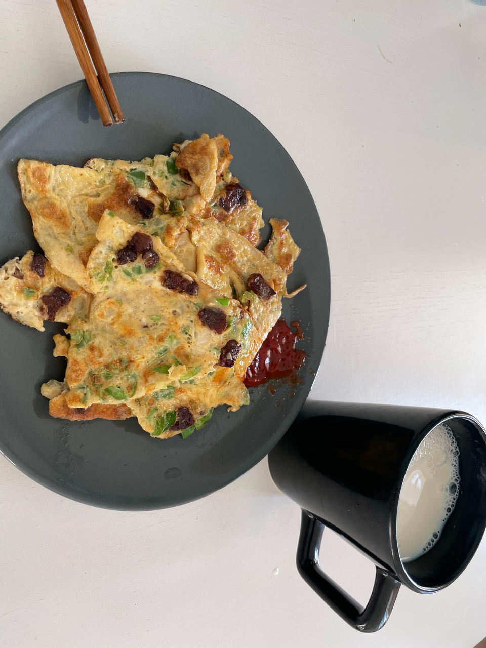蔬菜黄金蛋角～十分钟就开饭