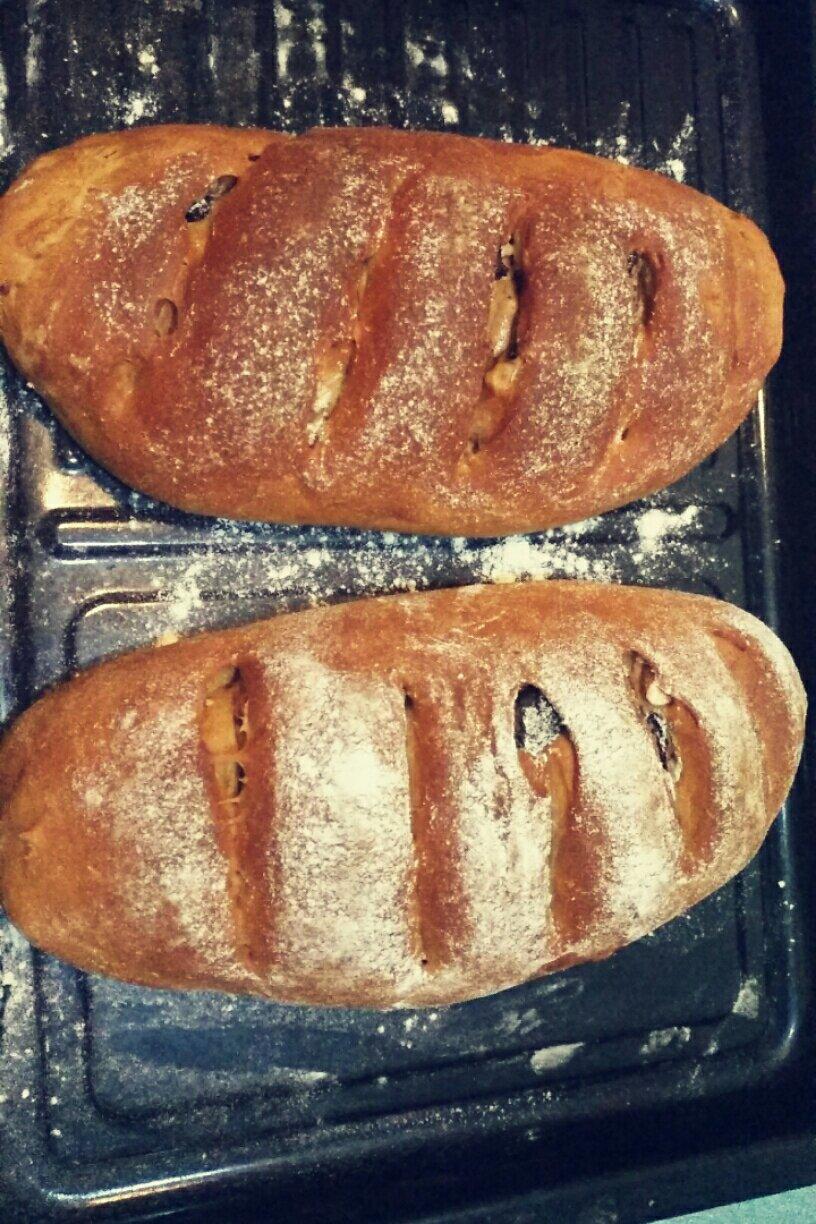 黑麦核桃红糖面包